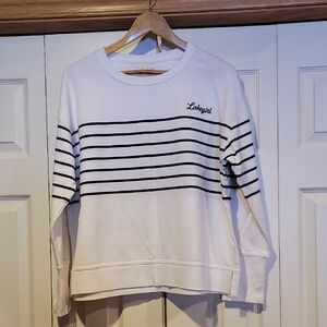 Lakesgirl Women's Striped Crew Neck Sweater